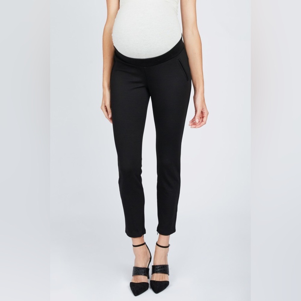 Noir maternity ponte pants